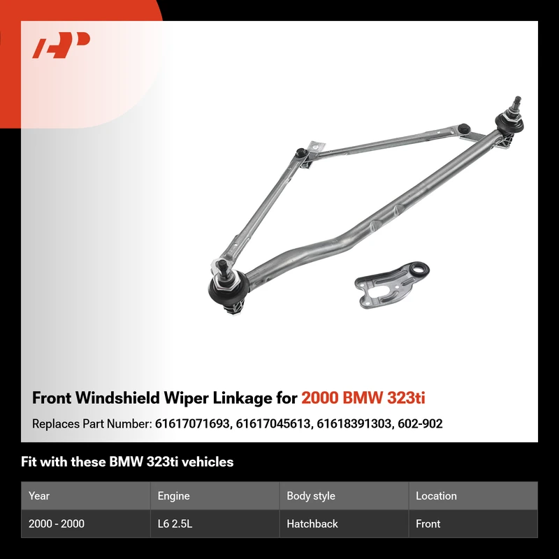 Front Windshield Wiper Linkage for 2000 BMW 323ti