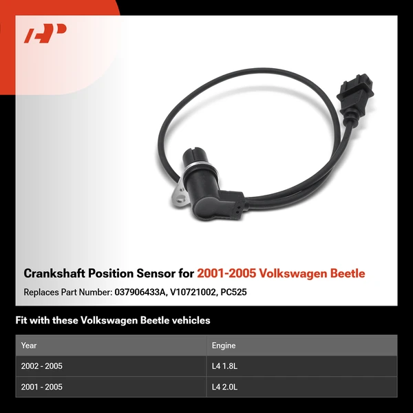 Crankshaft Position Sensor for 2001-2005 Volkswagen Beetle