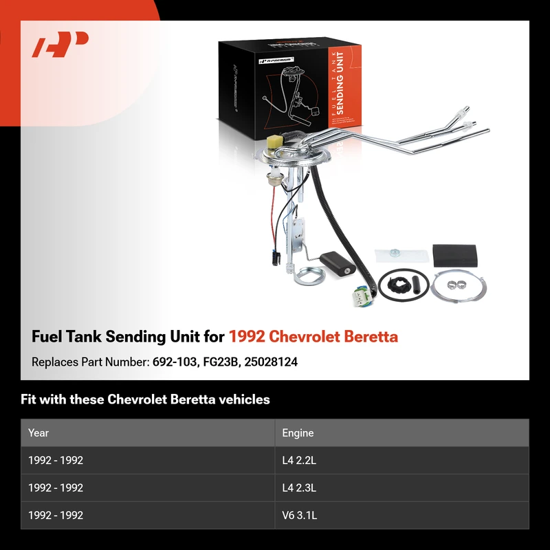 Fuel Tank Sending Unit for 1992 Chevrolet Beretta