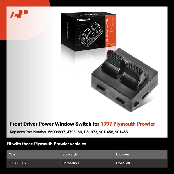 Front Driver Power Window Switch for 1997 Plymouth Prowler