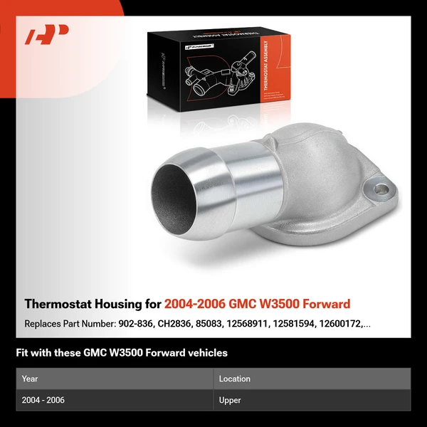 Thermostat Housing for 2004-2006 GMC W3500 Forward