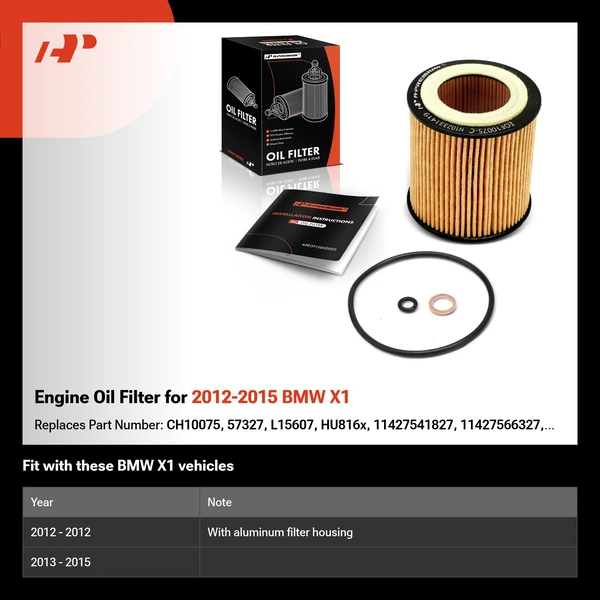 Engine Oil Filter for 2012-2015 BMW X1