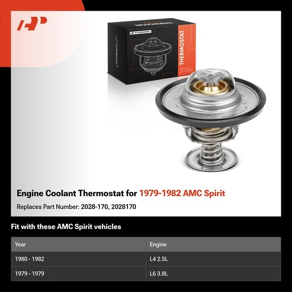 Engine Coolant Thermostat for 1979-1982 AMC Spirit