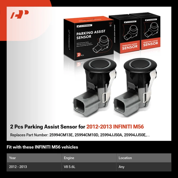 2 Pcs Parking Assist Sensor for 2012-2013 INFINITI M56