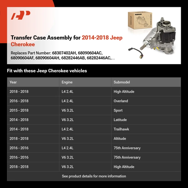 Transfer Case Assembly for 2014-2018 Jeep Cherokee