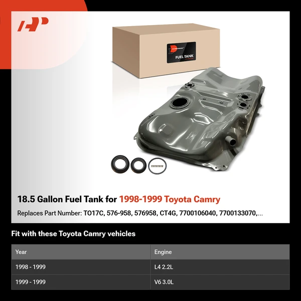 18.5 Gallon Fuel Tank for 1998-1999 Toyota Camry