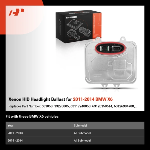 Xenon HID Headlight Ballast for 2011-2014 BMW X6