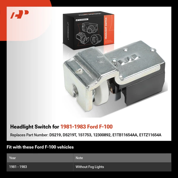 Headlight Switch for 1981-1983 Ford F-100