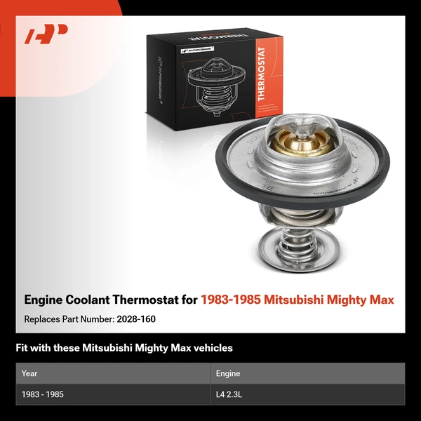 Engine Coolant Thermostat for 1983-1985 Mitsubishi Mighty Max