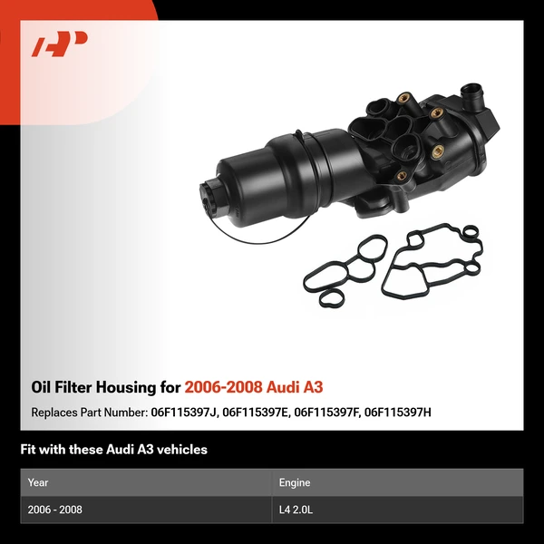 Oil Filter Housing for 2006-2008 Audi A3