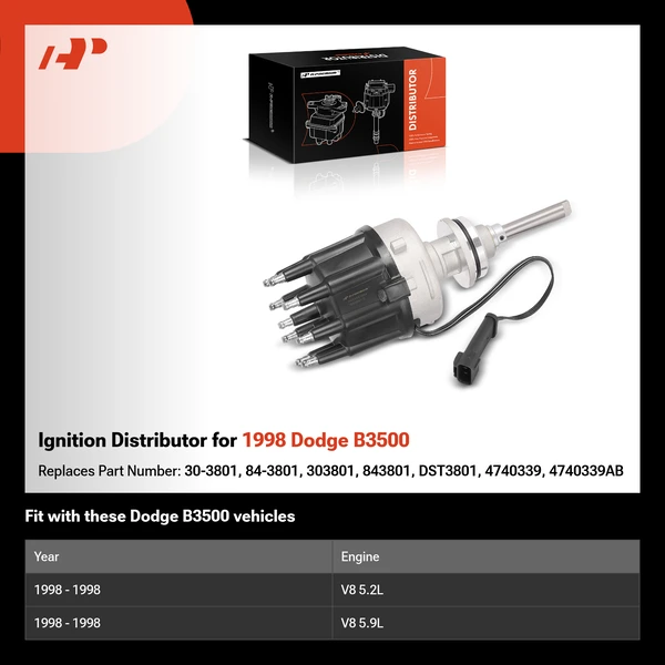Ignition Distributor for 1998 Dodge B3500