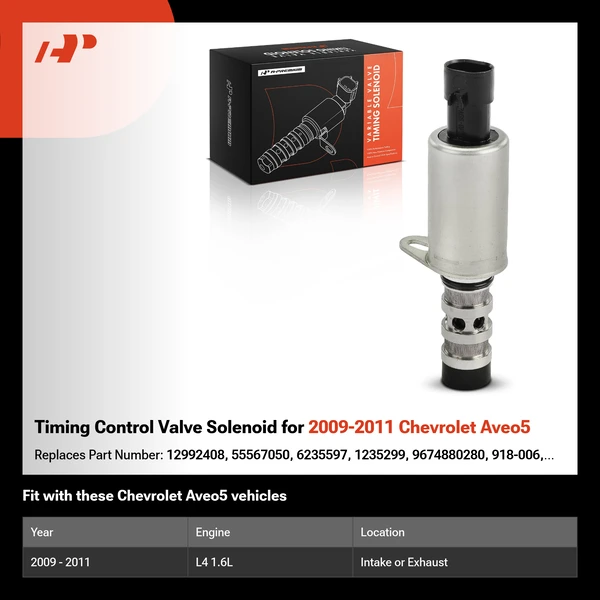 Timing Control Valve Solenoid for 2009-2011 Chevrolet Aveo5