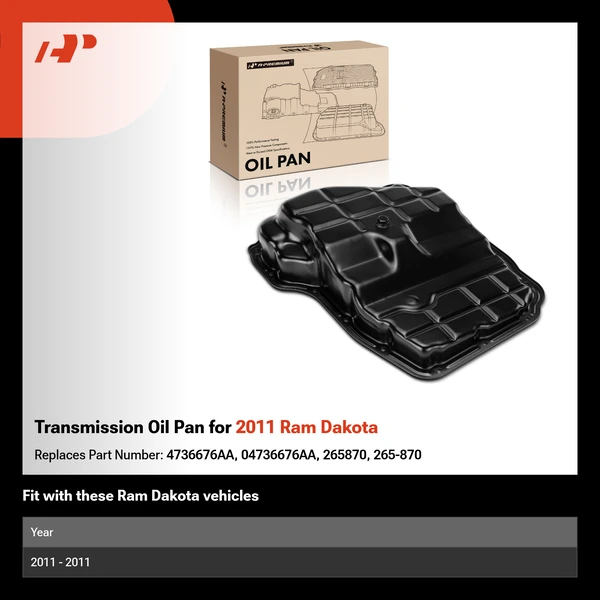 Transmission Oil Pan for 2011 Ram Dakota