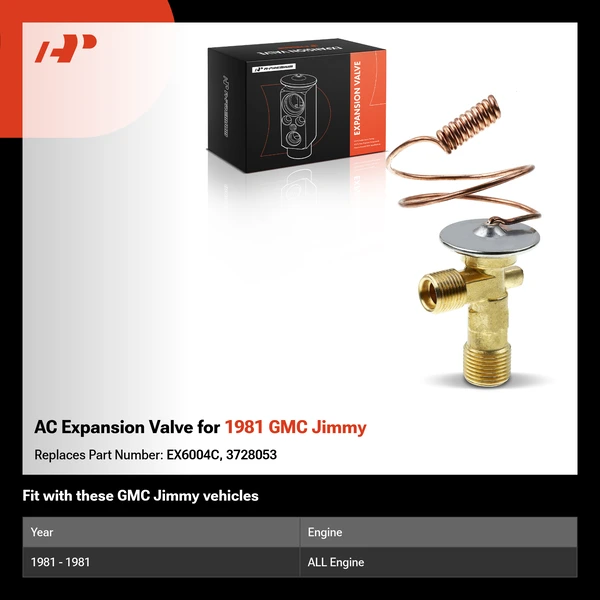AC Expansion Valve for 1981 GMC Jimmy