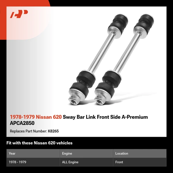1978-1979 Nissan 620 Sway Bar Link Front Side A-Premium APCA2850