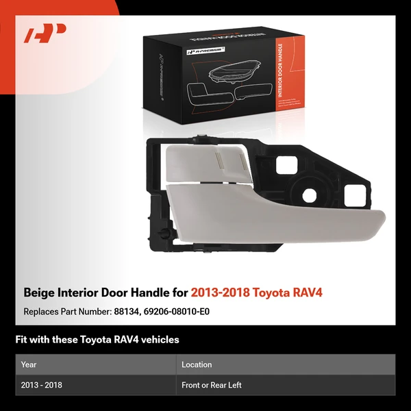 Beige Interior Door Handle for 2013-2018 Toyota RAV4