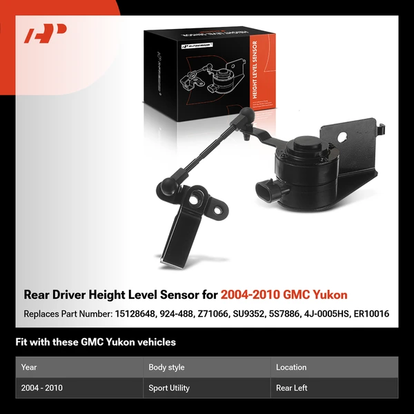 Rear Driver Height Level Sensor for 2004-2010 GMC Yukon