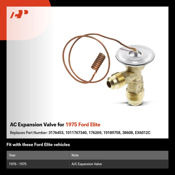 AC Expansion Valve for 1975 Ford Elite