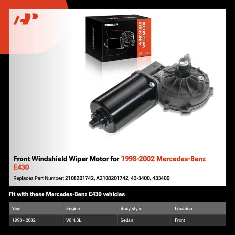 Front Windshield Wiper Motor for 1998-2002 Mercedes-Benz E430