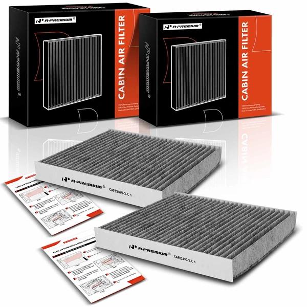 2 Pcs Activated Carbon Cabin Air Filter for 2000-2006 Honda Insight