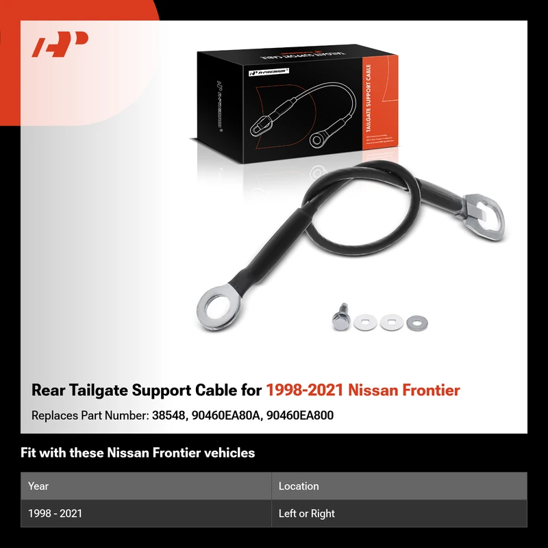 Rear Tailgate Support Cable for 1998-2021 Nissan Frontier