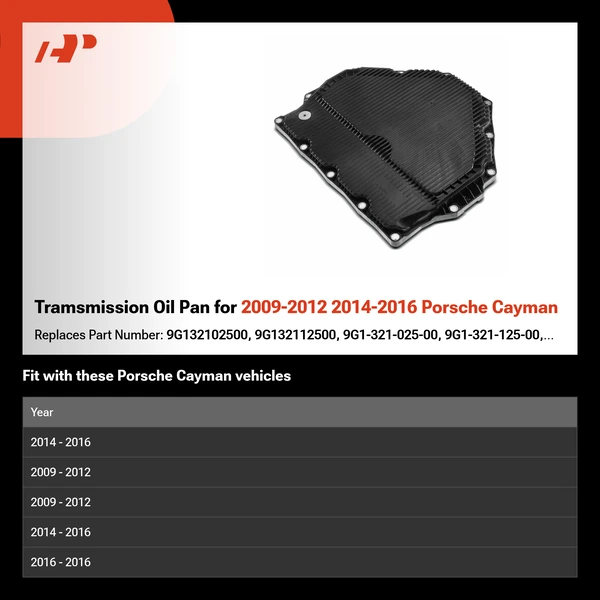 Tramsmission Oil Pan for 2009-2012 2014-2016 Porsche Cayman