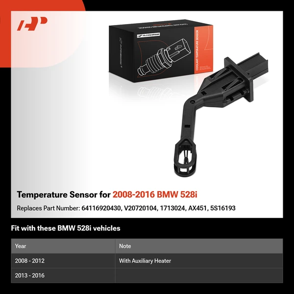 Temperature Sensor for 2008-2016 BMW 528i