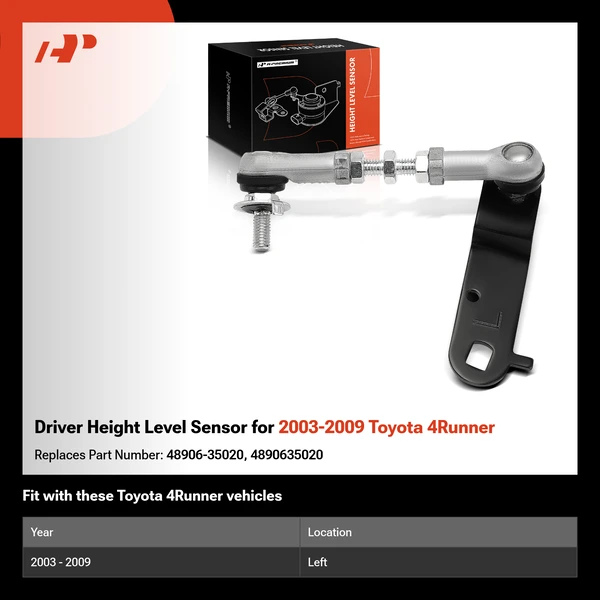 Driver Height Level Sensor for 2003-2009 Toyota 4Runner