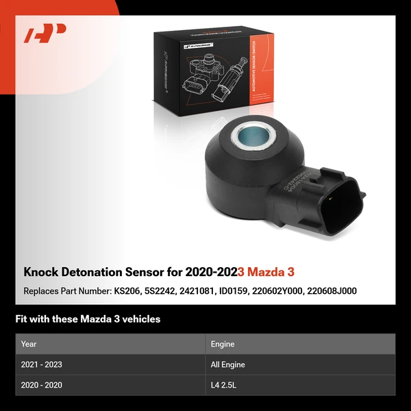 Knock Detonation Sensor for 2020-2023 Mazda 3