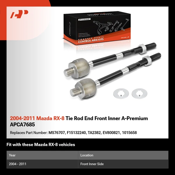 2004-2011 Mazda RX-8 Tie Rod End Front Inner A-Premium APCA7685