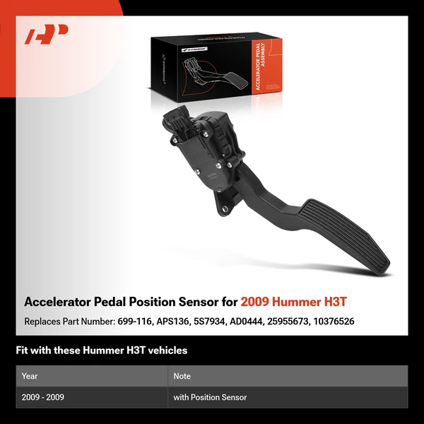 Accelerator Pedal Position Sensor for 2009 Hummer H3T
