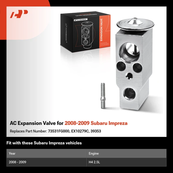 AC Expansion Valve for 2008-2009 Subaru Impreza