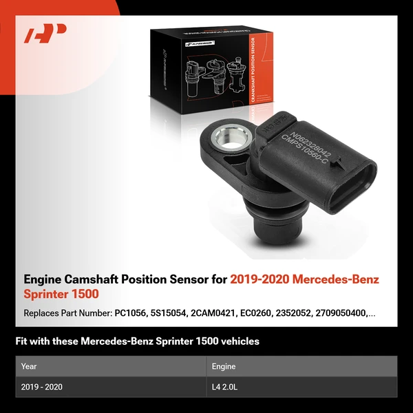 Engine Camshaft Position Sensor for 2019-2020 Mercedes-Benz Sprinter 1500