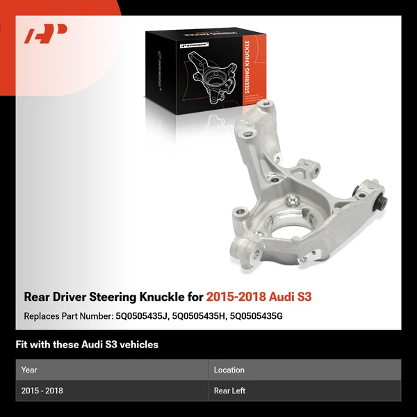 Rear Driver Steering Knuckle for 2015-2018 Audi S3