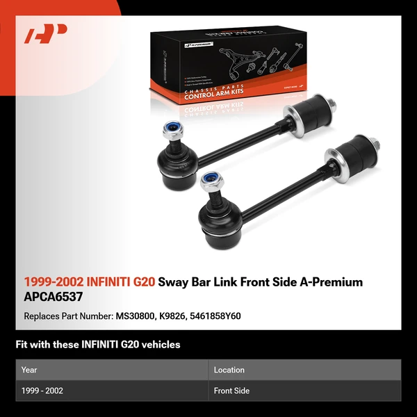 1999-2002 INFINITI G20 Sway Bar Link Front Side A-Premium APCA6537
