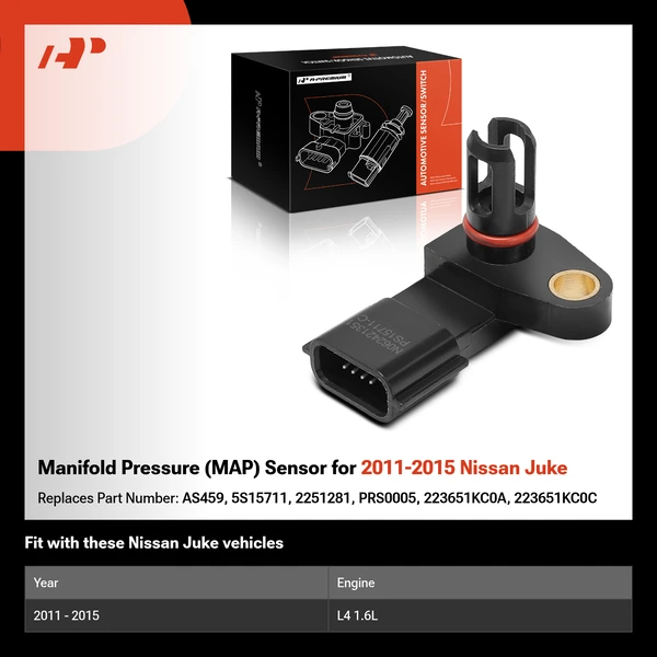 Manifold Pressure (MAP) Sensor for 2011-2015 Nissan Juke