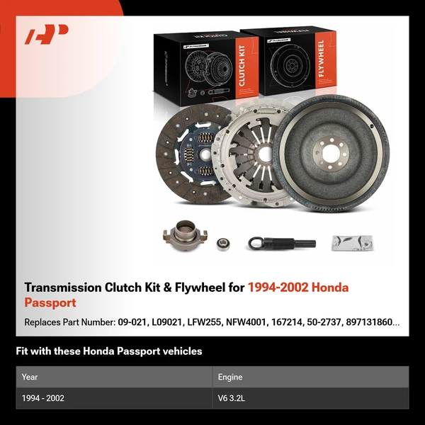 Transmission Clutch Kit & Flywheel for 1994-2002 Honda Passport