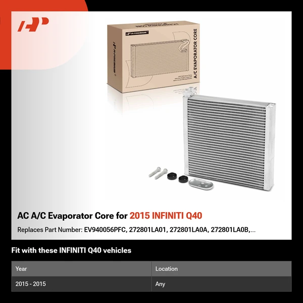 AC A/C Evaporator Core for 2015 INFINITI Q40