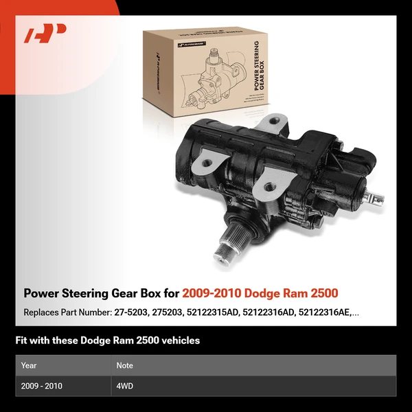 Power Steering Gear Box for 2009-2010 Dodge Ram 2500