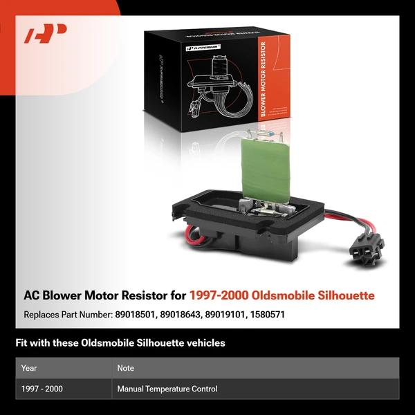 AC Blower Motor Resistor for 1997-2000 Oldsmobile Silhouette