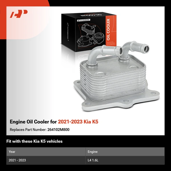 Engine Oil Cooler for 2021-2023 Kia K5