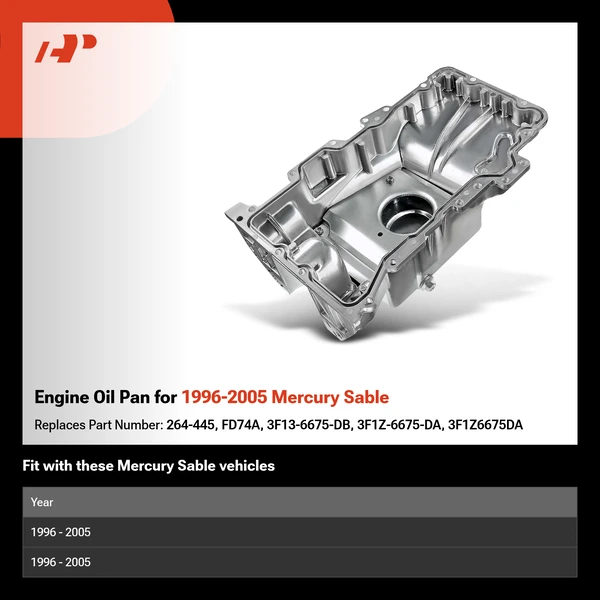 Engine Oil Pan for 1996-2005 Mercury Sable