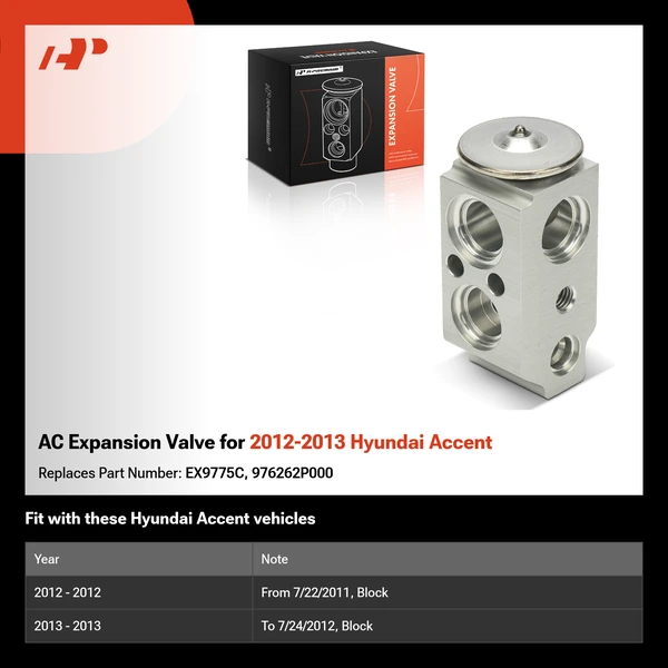 AC Expansion Valve for 2012-2013 Hyundai Accent