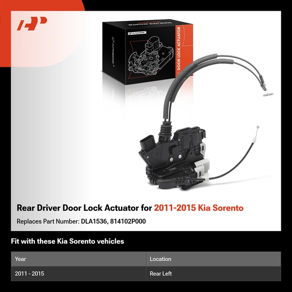 Rear Driver Door Lock Actuator for 2011-2015 Kia Sorento