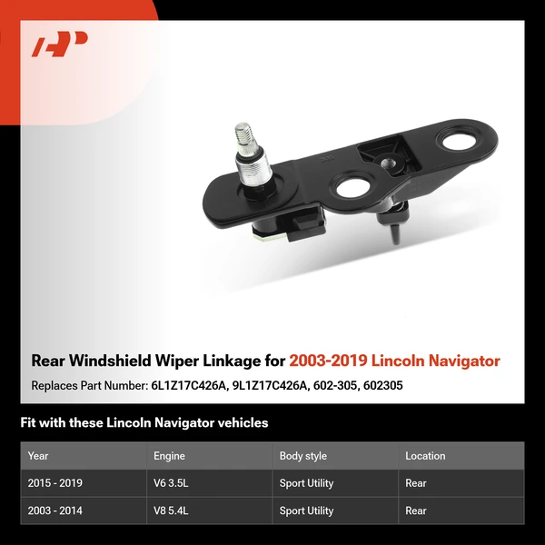 Rear Windshield Wiper Linkage for 2003-2019 Lincoln Navigator