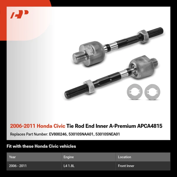 2006-2011 Honda Civic Tie Rod End Inner A-Premium APCA4815