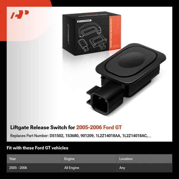 Liftgate Release Switch for 2005-2006 Ford GT