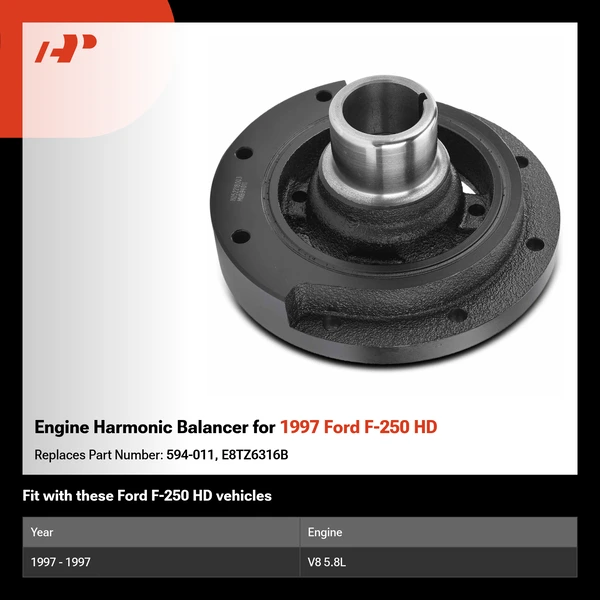 Engine Harmonic Balancer for 1997 Ford F-250 HD