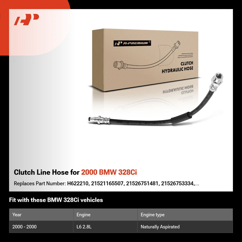 Clutch Line Hose for 2000 BMW 328Ci