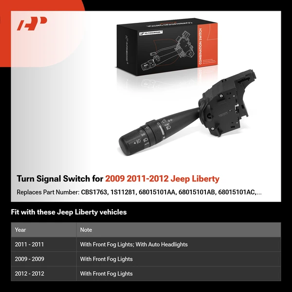 Turn Signal Switch for 2009 2011-2012 Jeep Liberty